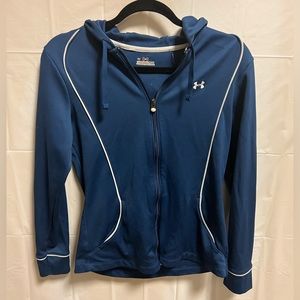 Under Armour Zip up Hoodie. Size Small. Blue